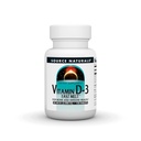 Source Naturals D-3-vitamiini nopeasti sulaa, tukee luun ja immuunin terveyttä* - Black Cherry Peach Flavor - 120 nopeasti sulavat tabletit