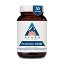Ayush Yrtit Probiootti 100B - Probiootit naisille, Probiootit miehille, Prebiootit ja Probiootit digestiivinen terveys, Gas Relief, Gut Microbiome Balance - 60 Kasvissyöjä kapselit (1 kreivi)