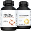 SMARTERNUTRITION Curcumiini - Potenssi ja imeytyminen + kasviperäisen D3-vitamiinin immuunituki Vegan K2 Complex