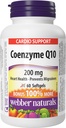 Webber Naturals Coenzyme Q10 (CoQ10) 200 mg, 60 Softgels, korkea Potenssi Antioksidantti Supplement, Heart Health and Cellular Energy Production, 60 päivän toimitus, Gluteeniton