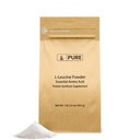 Puhdas alkuperäinen ainesosat L-leusiini (1lb) Jauhe, Essential Amino Acid Supplement, Lab-Varmennettu