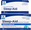 Quality Choice Max Strength Sleep Aid, Nighttime Sleep Aid Difenhydramine HCI 50 mg, Non Habit Forming satunnainen Unettomuus, Helppo niellä Softgels, 32