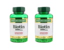 2 Set of Nature's Bounty® Biotin 5000 mikrog, 150 Softgels