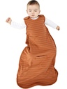 Woolino Merino Wool and Organic Cotton Ultimate Sack - 4 Season - Two-Way Zipper Säädettävä makuupussi - Universal Size Sleep Sack for Baby (2-24 kuukautta) - Rust