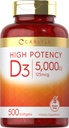 Carlyle-vitamiini D3 5000 IU Softgels 