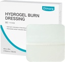 Dimora Hydrogel Burn pukeutuminen 4" x 4" - Polttaa ja haava pukeutua Instant jäähdytys helpotus pienille Burns & Wounds, rauhoittava Kosteus Burn Pads varten 1.-2. Degree Burns, Viillot, Abrasions(10 Count)