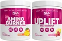 NLA hänen Pre/Intra harjoitus pino (sisältää hänen termogeeninen Amino Mango Passion ja Uplift Pre Treenout Vadelma Lemonade)