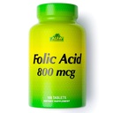 ALFA-VITAMIINIT Foolihappo 800 mikrog Prenatal Supplement, tukee sydän- ja verisuonitoimintaa, kehon ja aivojen toimintaa, punasolujen muodostumista ja tervettä sikiön kehitystä, ravintolisä, 100 tablettia