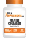 BulkSuplements.com Marine Collagen Kapselit - Kalakollageenin täydennysosa, Kollageeni naisille ja miehille - Hydrolysoitu kollageeni, Gluteeniton, 5 kapselia per tarjoilu, 300 kapselia (pakkaus 1)