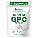 Purisure Alpha GPC Powder, 25 g, Pure Alpha GPC Koliini Supplement Brain and Focus, CDP Choline lisäravinteet muistin suorituskykyä ja keskittymistä, ei täyteaineita, ei GMO, Tarjoukset 42