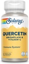 SOLARAY Quercetin, bromaiini ja C-vitamiini, 60 VegCapia