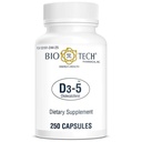 Bio-Tech Pharmacal D3-5 (5000 IU), 250 kapselia 