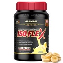 ALLMAX Nutrition ISOFLEX Whey Protein Isolate, banaani - 2 lb - 27 grammaa proteiinia per Scoop - nolla rasvaa ja sokeria - 99% Laktoositon - Gluteeniton & soijaton - Arvioitu 30 tarjoilu