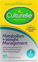 Culturelle Probiotic Capsules for Healthy Metabolia & Weight Management (Ages 18+) - 30 Count - auttaa hallitsemaan painoa ja edistää aineenvaihduntaa rasvoja, karbeja ja proteiineja - kofeiinivapaa
