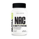 NutraBio N- Acetyl Cysteine Supplement (NAC) - 90 kapselia, 600 mg Jokainen - Tehokas anti-oksidantti - Immuunituki - Boost Glutationi