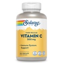 SOLARAY C-vitamiini 500 mg, Kaksivaiheinen aikajulkaisu - Antioksidantti ja immuuni tuki täydentää - C-vitamiinia Rose HIPS ja Acerola, Vegan, Gluteeniton, 60 päivän takuu, 250 tarjoilua, 250 VegCaps