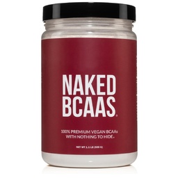 NAKED BCAAs Aminohapot jauhe, vain 1 Ainesosa, puhdas 2:1:1:1 Formula, kasvismakuinen haaraketju Aminohapot, Instantized Kaikki luonnolliset BCAA täydentää - 500 grammaa, 100 tarjoilua