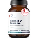 Designs for Health D-vitamiini Supreme - D-vitamiini 5000 IU ja 2000mcg K-vitamiinia MK4 Bone Health, Heart Health, Mood & Immuuni tuki - D3-vitamiinia parannettu GG-lisällä (30 kapselia)