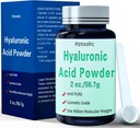 2 oz Hyaluronic Acid Powder, 56, 7 grammaa, korkea molekyylipaino, 100% puhdasta, Premium Hyaluronic Acid Powder for Skin Care, Vegan, vesiliukoinen
