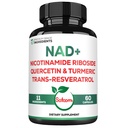 Satomi NAD täydentää naisille - NAD Nikotinamidi Ribosidi Resveratrol 900 mg, Quercetin, Turmeric, Astragalus, Ginseng, D3-vitamiini C-60