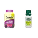 Senokot Dietary Supplement Laksative Gummies, Natural Senna Extract, Gentle & Dulcolax Liquid Laksative, Stimulant Free Laksative for Comfortable Relief, Cherry Flavor, 12 oz.