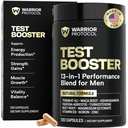 WARRIOR PÖYTÄKIRJA Testosteroni Booster miesten - Testosteroni täydentää miesten kanssa Ashwagandha & Tongkat Ali ... Lihasten kasvu, Libido, kestävyys ja vahvuus tuki
