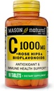 MASON NATURAL C 1000 MG Plus Rose HIPS ja BIOFLAVONOIDS Complex