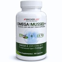 Bricker Labs Omega Cyclo - Mussel Plus UC- II, Premium NZ Green Lipped Mussel Plus UC- II Denaturoimaton tyyppi II Collagen, Ultimate Joint Supplement for Joint Health and Comfort, 90 kapselia