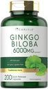 Carlyle Ginkgo Biloba pillereitä ... 6000 mg... 200 kapselia...