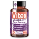 Intimate Rose Vitex Chasteberry Supplement for Women, 1000 mg - Chaste Tree Berry for Hormoni Balance, Hedelmällisyys & PMS Tuki, Säädä syklit - 60 kapselia