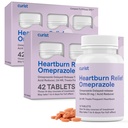 Curist Omeprazole 20 mg Tabletit Bulk Pack - 84Count Viivästyneet tabletit - Acid Reflux Medicine for Heathburn Relief (2 pakkaus 42 tablettia - 84 yhteensä)