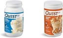 Quest Nutrition Vanilla Milkshake Protein Powder, 24 g proteiinia, 1 g sokeria, Low Carb, Gluteeniton, 3 kiloa, 43 annosta & Kanelia Proteiinijauhe, 20 g proteiinia, 2 g Net Carb, 1 g sokeria