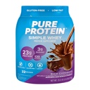 Pure Protein Simple Whey Protein Powder, Gluteeniton, 23G Protein, Rich Chocolate, 1,6lbs