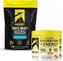 Nousu 100% Heraproteiinijauhe, 2 lb & Hydraation + energia Elektrolyyttejä, Orange Mango 40 tarjoilua