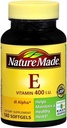 Luonto Valmistettu dl-Alfa-vitamiini E 400 IU Softgels 180 pehmeää geeliä (Pack of 8)