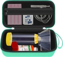 Hard Travel Case astma Inhaler, Inhaler Spacer tapauksessa lapsille ja aikuisille, Naamiot, Astma tarvikkeet Mesh Pocket for Medicine ja muut tarvikkeet, vihreä (CASE VAIN)