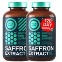 WILD POLTTOAINE Puhdas sahramiuute Antioksidantteja lisäravinteet - silmän terveys, energia ja mieliala Tuki Happy Saffron - 0,3% Safranal 88,5 mg lisäravinteet -120 Day Gluteeniton, ei-GMO Vegaani sahrami Kapselit