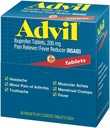 Advil Ibuprofeeni, 200 mg, 50 pakkausta, joissa 2 päällystettyä tablettia (pakkaus 4)