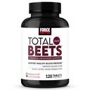 Force Factor Total Beets Verenpainetuki viinirypäleen siemenuutteen ja ei-muuntogeenisten juurien jauhetta sydämen terveyttä, verenkiertoa, & veren virtausta, 120