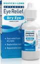 Bausch & Lomb Advanced Eye Relief, Lubricant Eyedrops for Dry, Moisturising & Rauhoittava, Replenishes Kyynelten for Fast & Long-Lasting Relief, 1 Fl Oz (paketti 3)