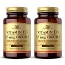 Solgar D3-vitamiini (kolekalsiferoli) 10 mikrog (400 IU) - 100 Softgels, 2 kpl pakkaus - Auttaa säilyttämään terveet luut ja hampaat - Immuunijärjestelmän tuki - ei-GMO, Gluteeniton, Dairy Free - 200 yhteensä