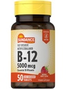 Sundance B12-vitamiini Nopeasti liuotettavat tabletit ... 5000 mikrog...
