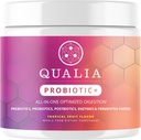 Qualia Probiootti - 28 Science-Backed Spore Probiootit, Prebiootit, ja Postbiootit. Täysi tuki. Rauhoittaa epämukavuutta. Eettisesti hankittu. Edistää Akkermansia Kasvua. 1 kuukausi