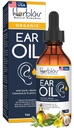 Organic Ear Oil for Ear Infektiot - Natural Eardrops for Infektioiden ehkäisy, uimarin korvan ja vahan poisto - Lapset, Aikuiset, Baby, Dog Eurache Remedy - kanssa Mullein, Valkosipuli, Calendula, Valmistettu USA