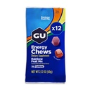 GU Energy Chews, Rainbow Mix Energy Gummies Electrolytes, Dairy-Free, On-The-Go Energy mihinkään treeneihin, 12 pussia (24 tarjoilut yhteensä)