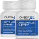 OmegaXL Joint Support täydennysosa - Natural Muscle Support, Green Lipped Mussel Oil, Soft Gel pillereitä, Drug-free, 60 Count (2 Pack)