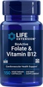 Life Extension BioActive Folate & Vitamiini B12, 150 Kasvissyöjäkapselit - Ei GMO, Gluteeniton täydennysosa
