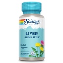 SOLARAY Liver Blend SP-13 - Perinteinen kasviperäisten tuki maito Thistle Extract, Voikukan juuri, Burdock, Kelp, Piparminttu ja Trace Minerals - 60 päivän takuu, 100 tarjoilua, 100 VegCaps