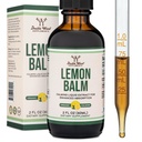Double Wood Lisäravinteet Organic Lemon Balm Tincture - varten Digestion & Rentoutuminen 590mg - 2FL OZ, 120 tarjoilua (Better Absorbed Than Capsules, Great for Lemon Balm Tea)