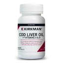 Kirkman - Turska A-vitamiini & D - 300 Softgels - Olennaiset rasvahapot - Tuet säätiö terveys - Hypoallergenic